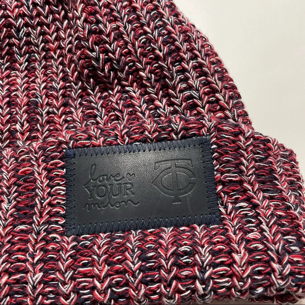 Love Your Melon Minnesota Twins Knit Pom Pom Beanie Winter Hat Red Blue Black